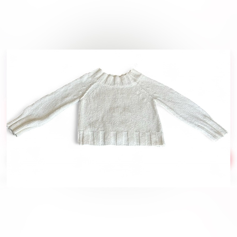 Free People White Cowl Neck Sweater